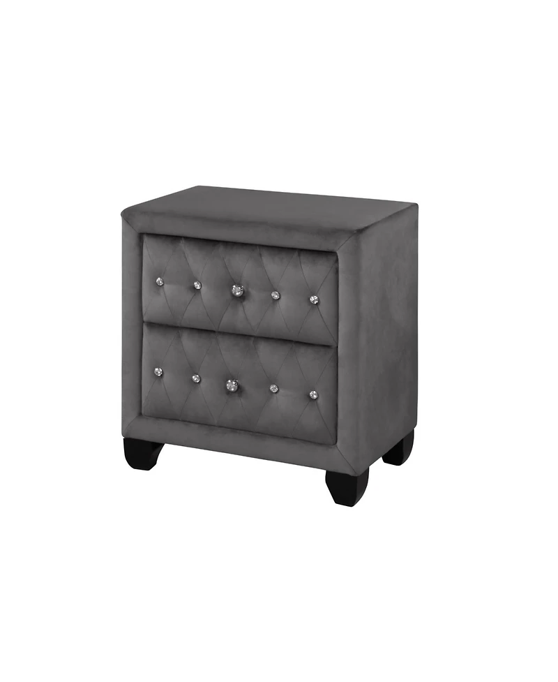 Streamdale Furniture Streamdale Sophia Nightstand Gray