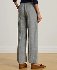 Lauren Ralph Women's Basket-Weave Cropped Pants