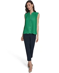 Tommy Hilfiger Women's Sleeveless Pleated Top