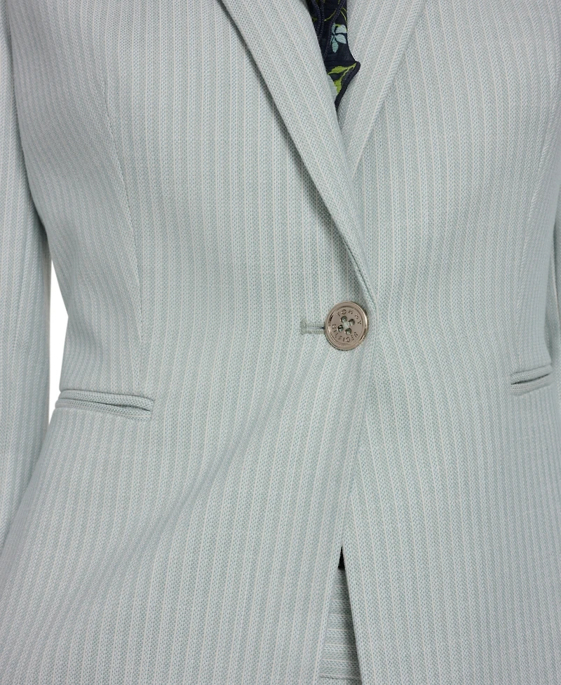 Tommy Hilfiger Women's Slim Fit Tonal Stripe Blazer