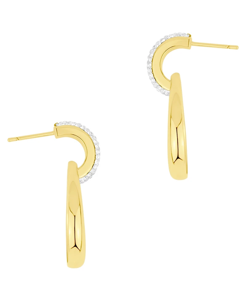 And Now This Crystal 18k Gold-Plated Brass Drop Earrings, Macy's Exclusive
