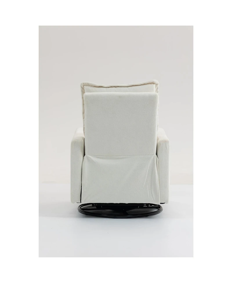 Streamdale Furniture Short Plush Manual Button Armchair Sofa