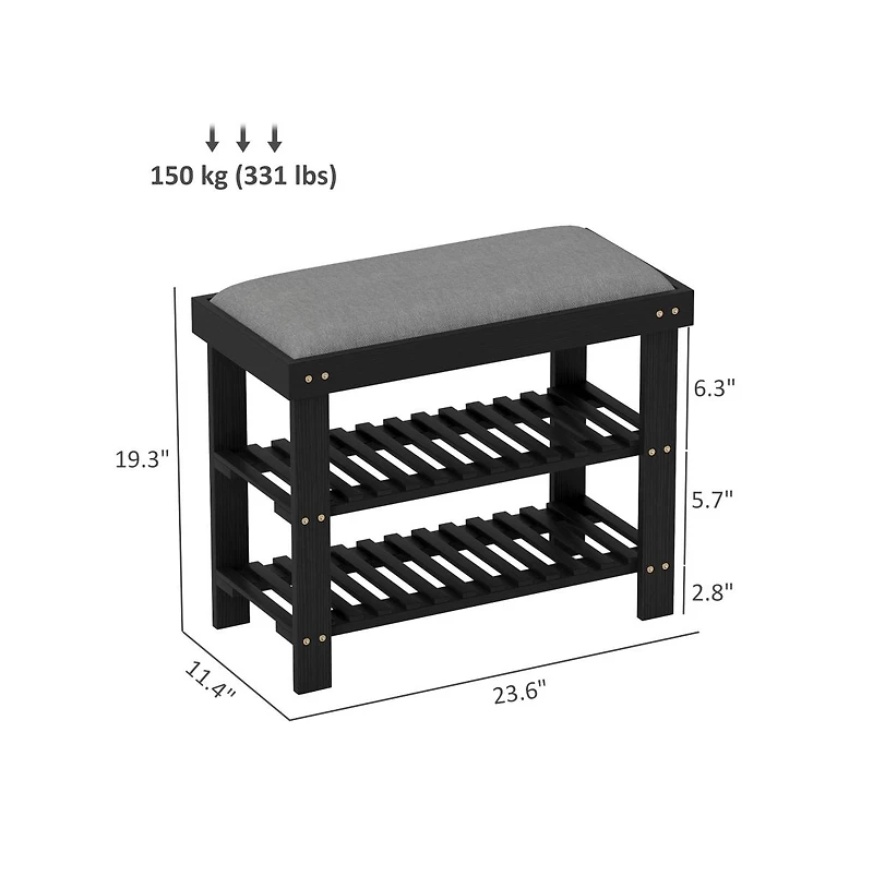 Slickblue Tiered Shoe Storage Rack for Neat Entryways