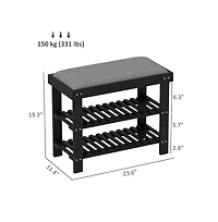 Slickblue Tiered Shoe Storage Rack for Neat Entryways