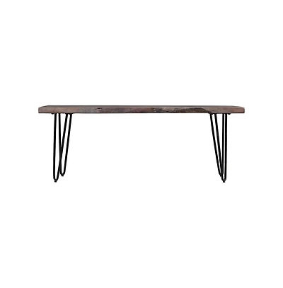 Jofran Nature's Edge 48'' Modern Solid Wood Live Edge Bench