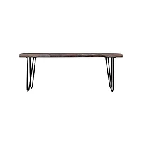 Jofran Nature's Edge 48'' Modern Solid Wood Live Edge Bench