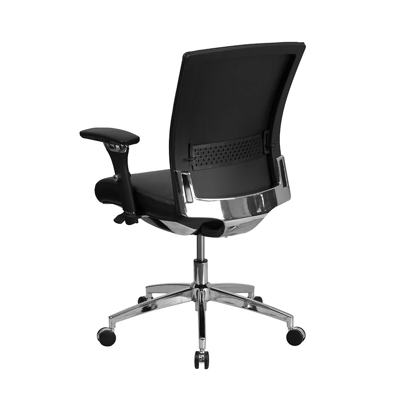Emma+Oliver 24/7 300 lb. Rated Seat Slider Ergonomic Office Chair with Adjustable Lumbar
