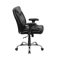 Emma+Oliver 400 lb. Big & Tall Mid-Back Deep Tufted Ergonomic Task Office Chair & Arms