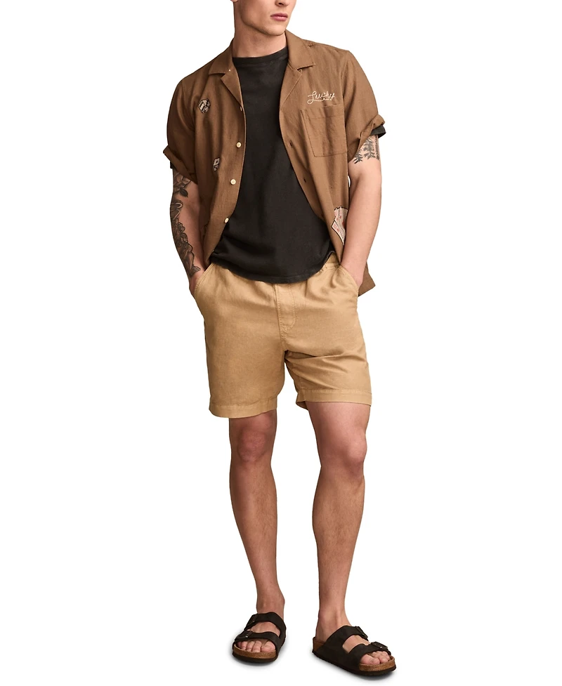Lucky Brand Men's Pull-On Linen Shorts
