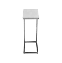 Jofran Aurora Solid Marble Modern Luxury Glam Accent C-Table (Set of 2)