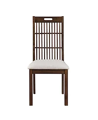 Streamdale Furniture Streamdale 2 Pieces Set Dining Side Chair Rustic Modern Farmhouse Design Retro Design Easy to Assembly