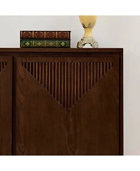 Streamdale Furniture Mid Century Modern V-Shape Storage Cabinet