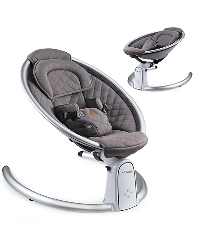 Cesicia Electric Baby Bouncer Baby Rocker Baby Chair with Bluetooth, Music Speaker, Intelligent Timing and Led Touch Screen