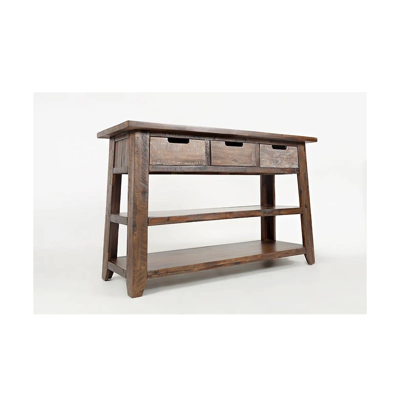 Jofran Painted Canyon Rustic Solid Acacia 50" Sofa Table