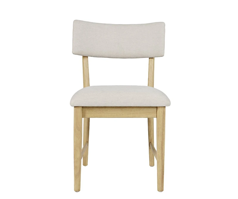 Jofran Beck Contemporary Upholstered Split Back Dining Chair (Set of 2