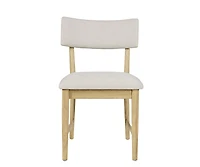 Jofran Beck Contemporary Upholstered Split Back Dining Chair (Set of 2