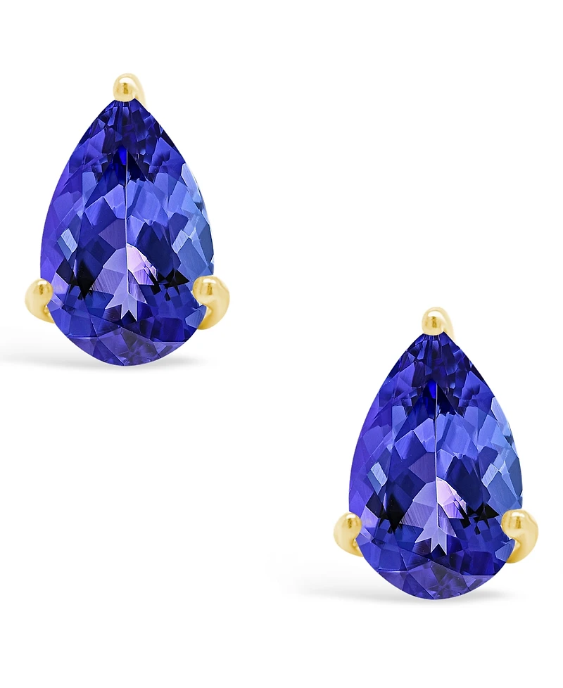 Macy's Tanzanite Stud Earrings (1-3/4 ct. t.w.) in 14k Yellow Gold (also in 14k White Gold)
