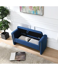 Streamdale Furniture Teddy Bed End Bench with Arms & Storage