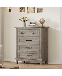 gaomon 4 Dresser for Bedroom, 34.8 in Tall Vertical Drawer Dresser