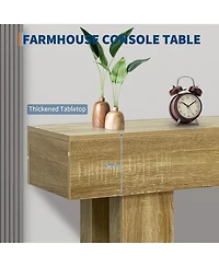 gaomon 63" Wood Console Table for Entryway, Rectangular Sofa Table Behind The Couch, Modern Farmhouse Console Tables