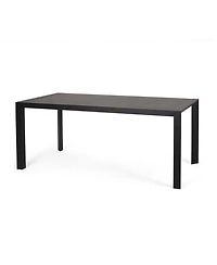 Streamdale Furniture Modern Aluminum Slat Outdoor Dining Table