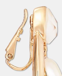 Anne Klein Stone & Mother-of-Pearl Clip-On Drop Earrings