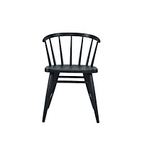 Jofran Fitz Traditional Solid Wood Curved Back Spindle Dining Chair (Set of 2