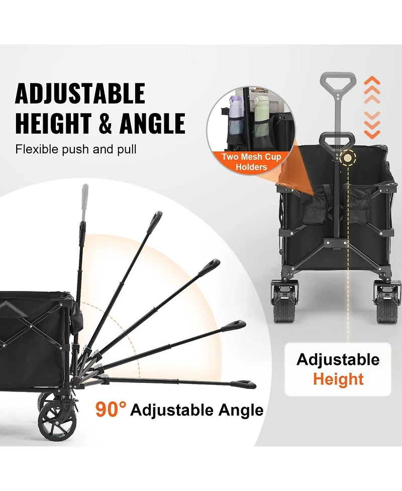 Sugfit 220L Beach Wagon with Heavy-Duty Construction & Easy Maneuverability