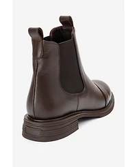 Forever & Always Shoes Sidney Leather Buckled Chelsea Boot (Women)