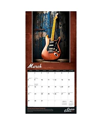 BrownTrout Electric Guitars | 2026 12 x 24 Inch (Hanging) Monthly Square Wall Calendar | Foil Stamped Cover | Plastic-Free