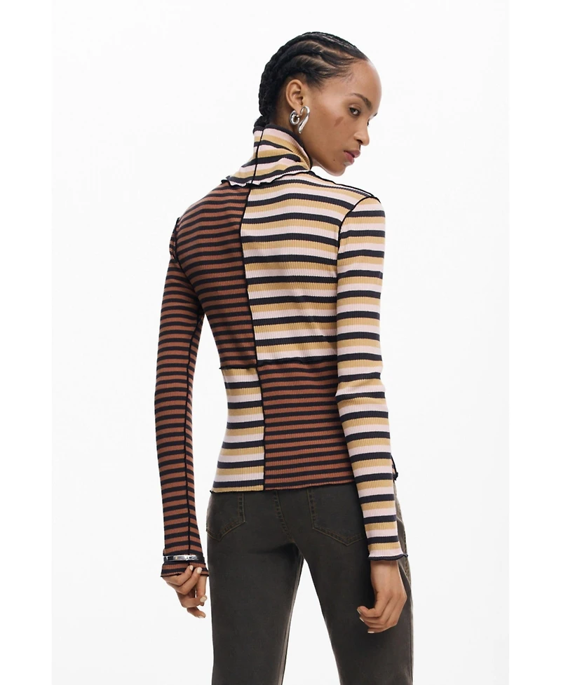 Desigual Women's Long Sleeve High Neck T-shirt