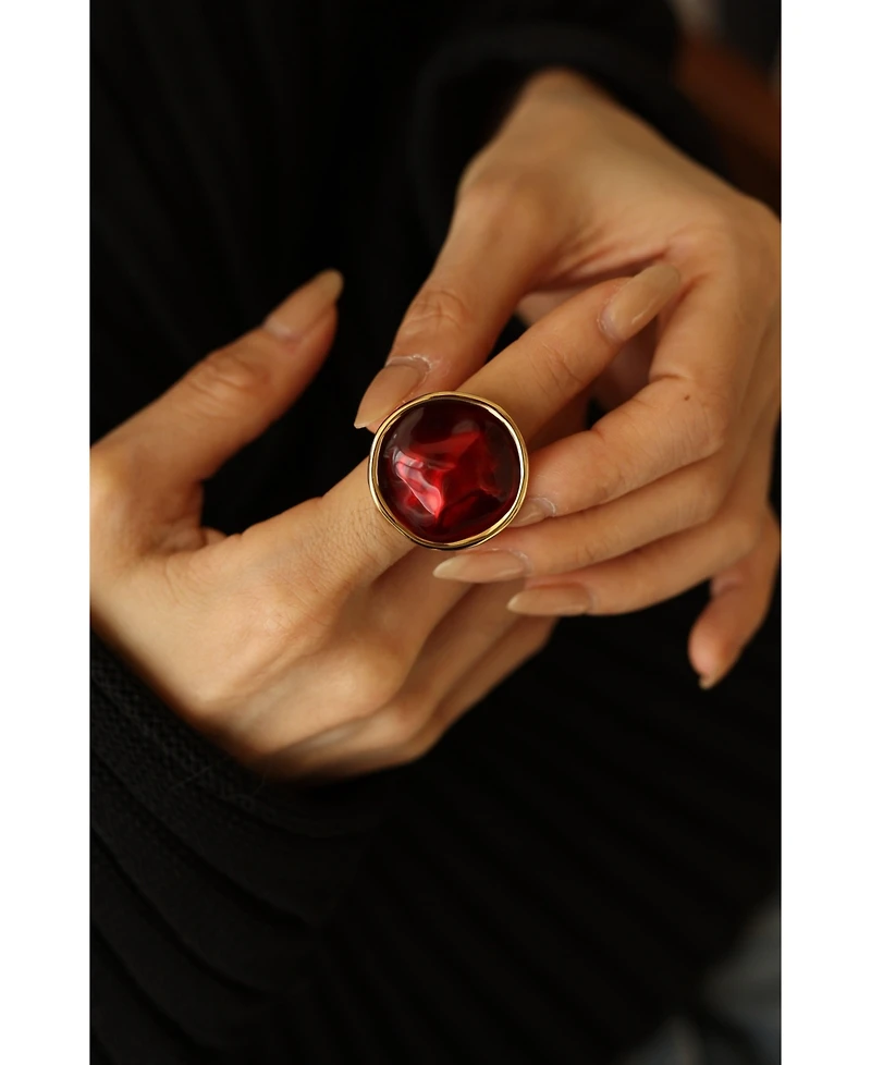 Retro Chic Ripple Ring