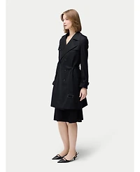 Gobi Cashmere Women's Double Breasted Trench Coat