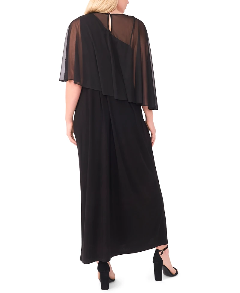Msk Plus Embellished Crew Neck Maxi Dress