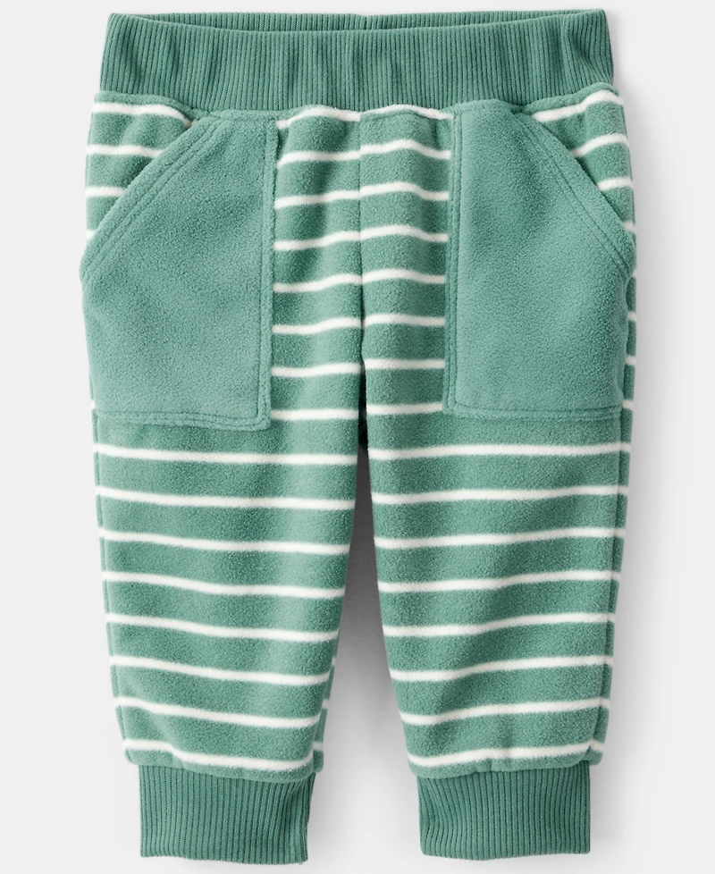 Carter's Baby Boys' Striped Print Hooded Zip-Up Jacket, Bodysuit and Pants, 3-Piece Set