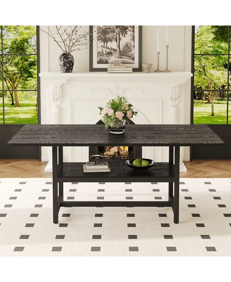 Streamdale Furniture Streamdale Dining table with storage platform