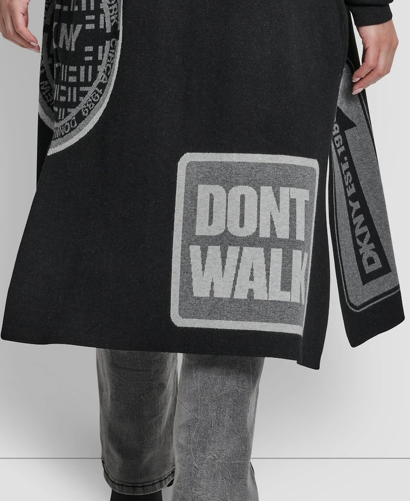Dkny Women's Oversized Open-Front Cardigan