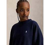 Polo Ralph Lauren Women's Oversized Back-Logo Crewneck Top