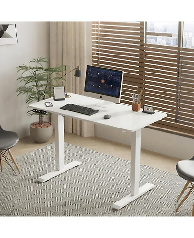Streamdale Furniture Streamdale Electric Standing Desk Height Adjustable 55" Computer Table