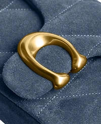 Coach Tabby Mini Quilted Suede Crossbody Bag