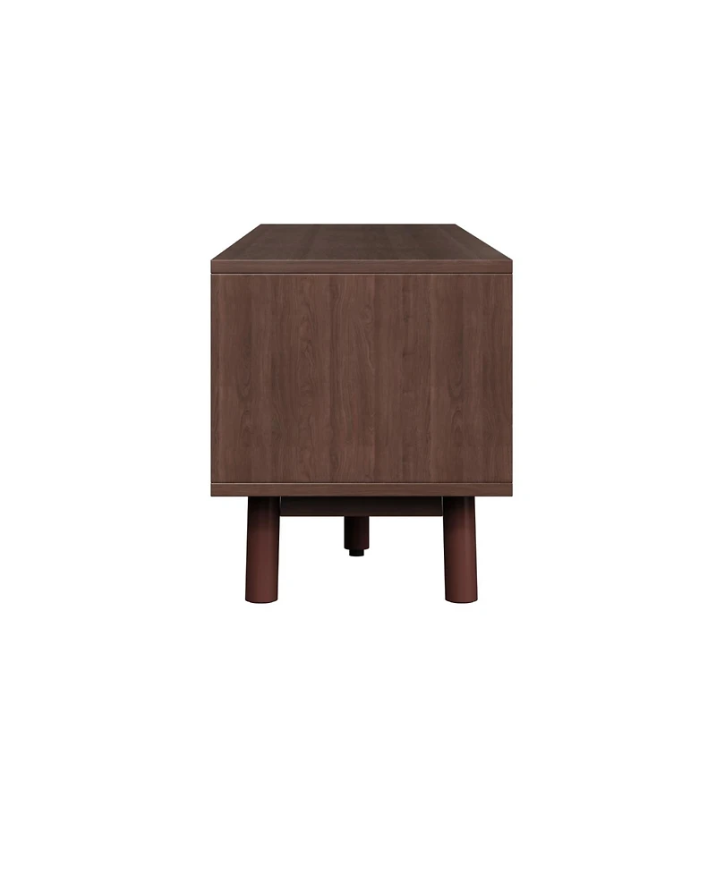 Streamdale Furniture Wood Tv Stand for 75" TVs with Soft-Close Doors