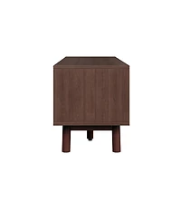 Streamdale Furniture Wood Tv Stand for 75" TVs with Soft-Close Doors