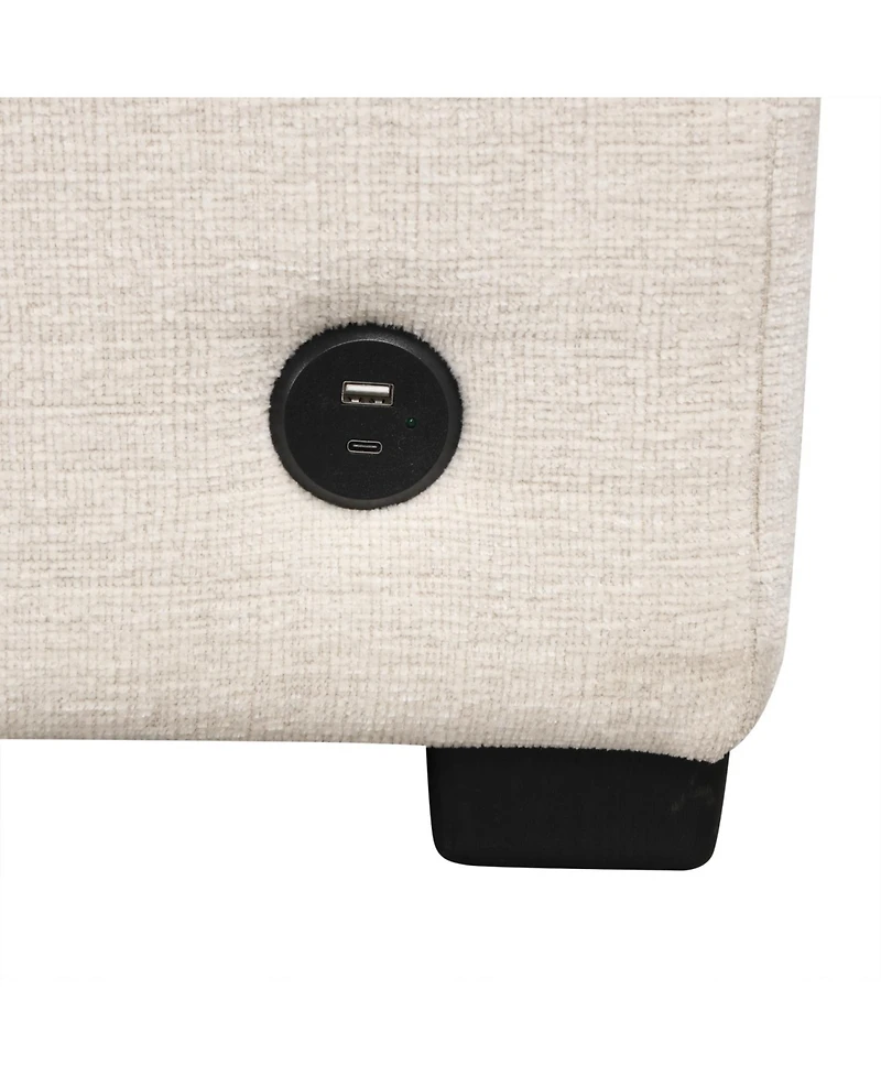 Streamdale Furniture 109" Sectional Sofa Bed with Ottoman