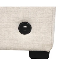 Streamdale Furniture 109" Sectional Sofa Bed with Ottoman