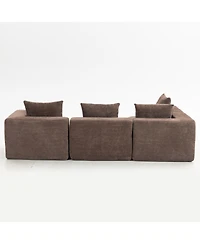 Streamdale Oversized Modular Deep-Seat Sofa, 3-Piece Sectional Couch