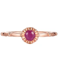 Macy's Ruby Ring (2/5 ct. t.w.) in Rose Gold Plated Sterling Silver