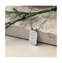 Mantra One Day At A Time Note To Self Silver