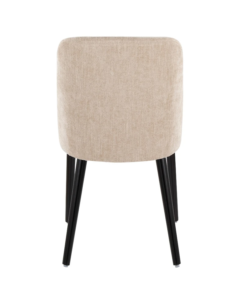 Lumisource Fabric Rina Mid-Century Modern Dining Chair, Set of 2