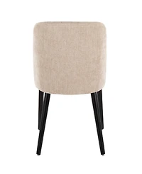 Lumisource Fabric Rina Mid-Century Modern Dining Chair, Set of 2