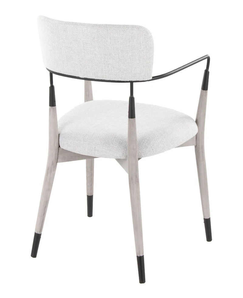 Lumisource Fabric Savannah Contemporary Dining Chair, Set of 2